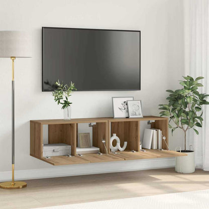 TV-Schränk 2 pcs Braun 60 x 30 x 30 cm Holzwerkstoff