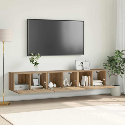 TV-Schränk 3 pcs Braun 60 x 30 x 30 cm Holzwerkstoff