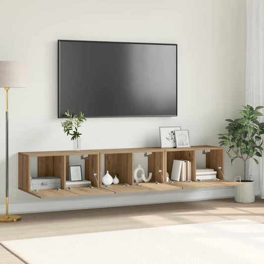 TV-Schränk 3 pcs Braun 60 x 30 x 30 cm Holzwerkstoff