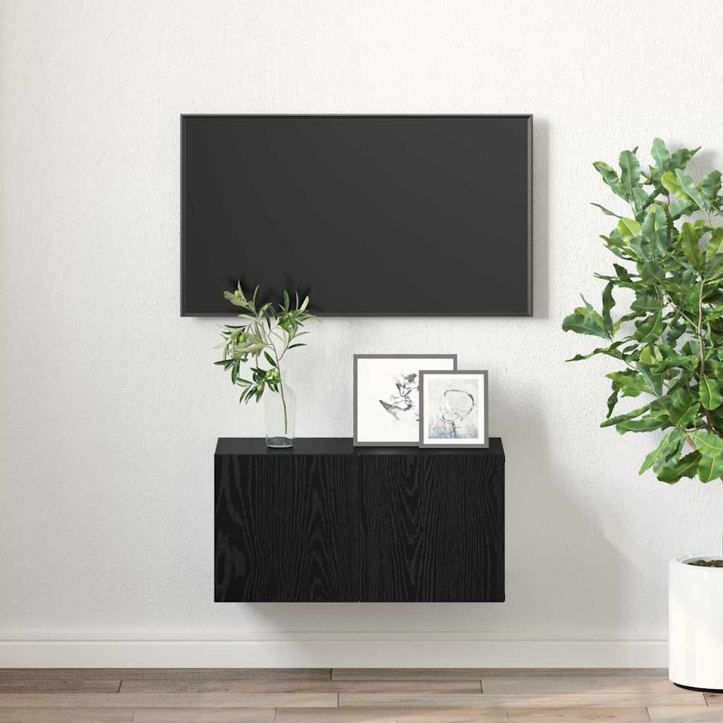 TV-Schränk Schwarz 60 x 30 x 30 cm Holzwerkstoff