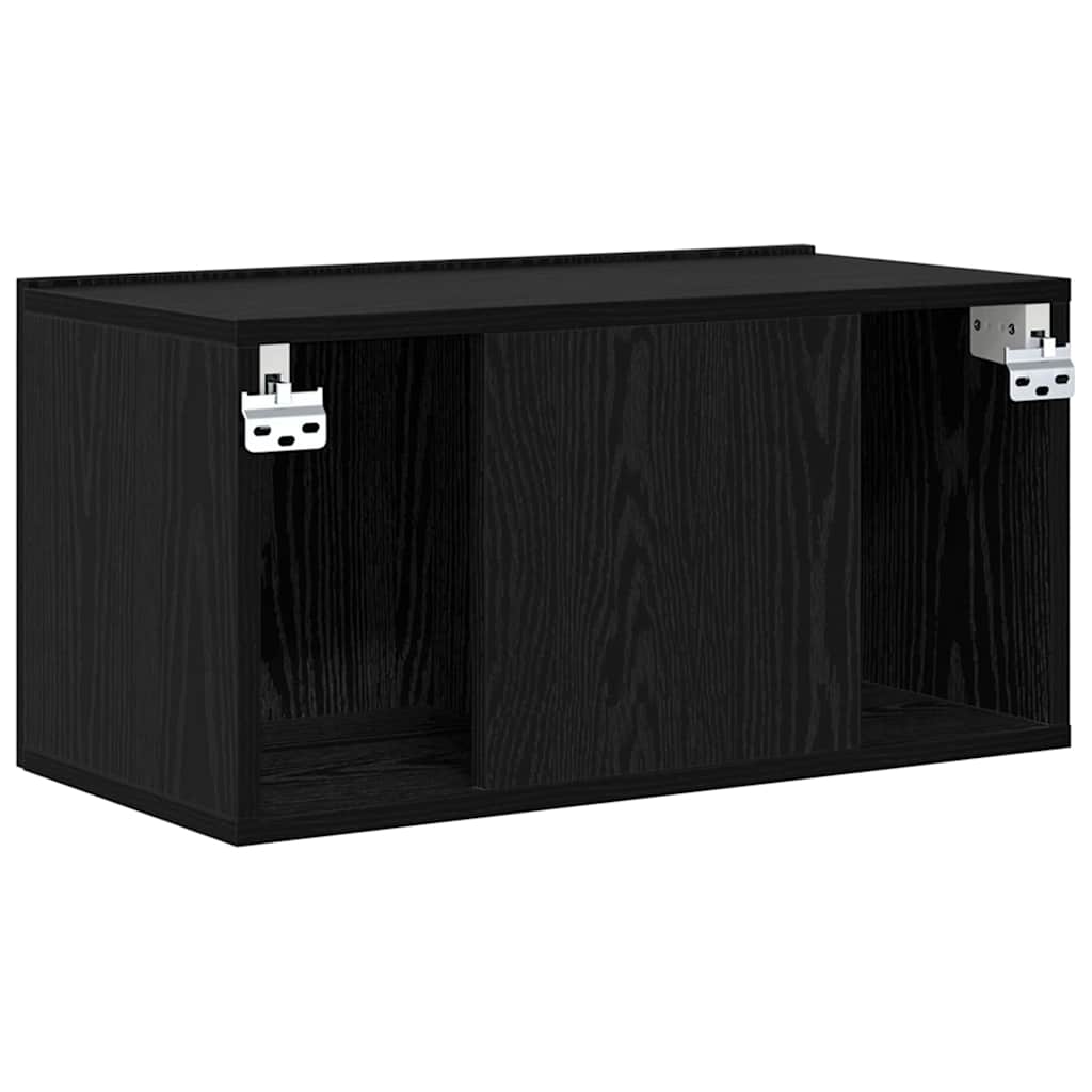 TV-Schränk 2 pcs Schwarz 60 x 30 x 30 cm Holzwerkstoff