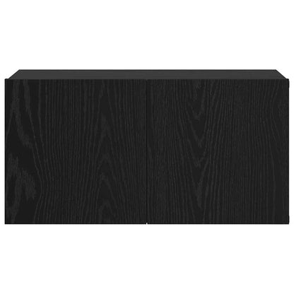 TV-Schränk 2 pcs Schwarz 60 x 30 x 30 cm Holzwerkstoff