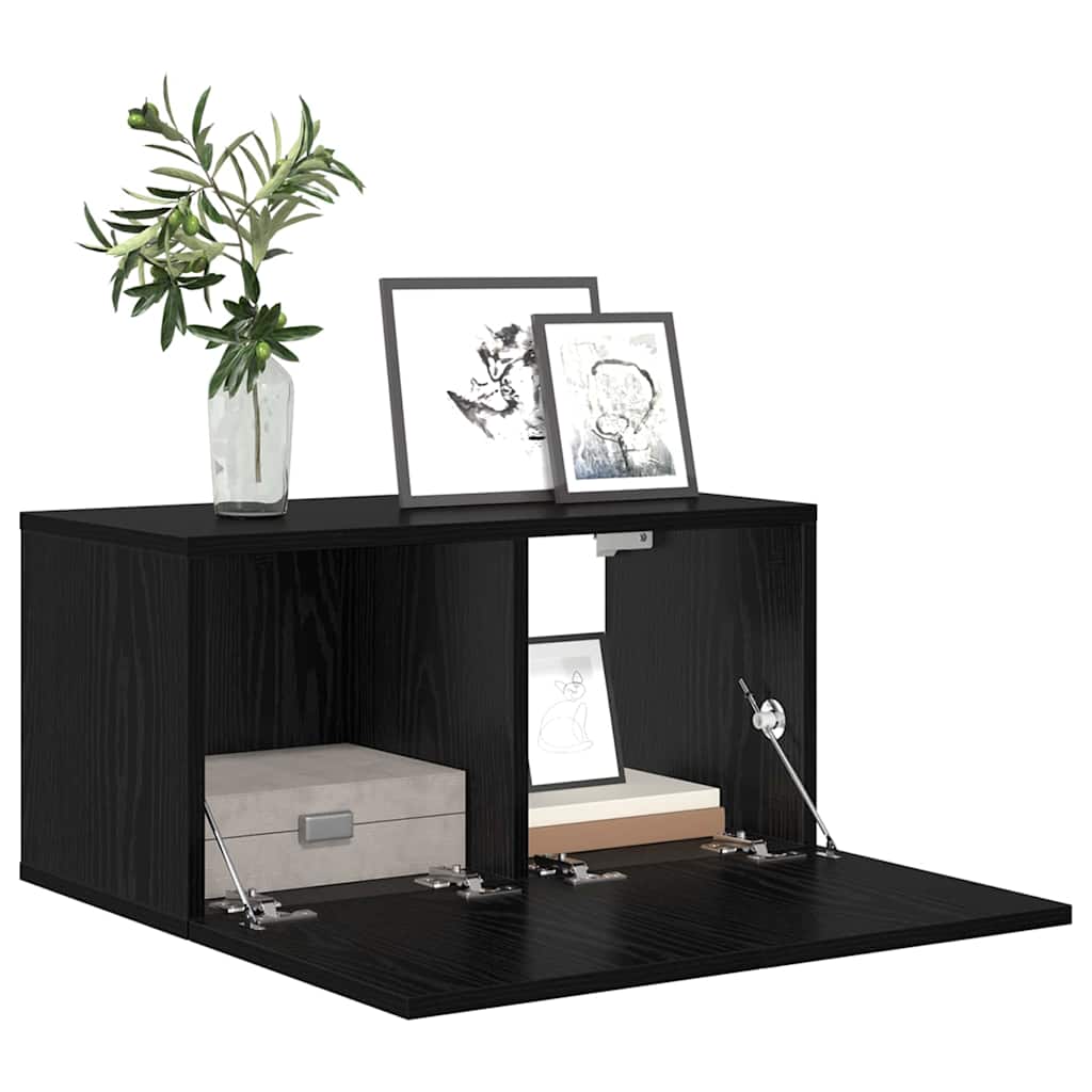 TV-Schränk 2 pcs Schwarz 60 x 30 x 30 cm Holzwerkstoff