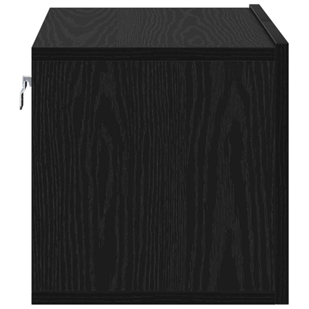TV-Schränk 2 pcs Schwarz 60 x 30 x 30 cm Holzwerkstoff
