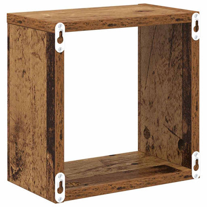 Wandregale 4 pcs Altholz 26 x 15 x 26 cm Holzwerkstoff