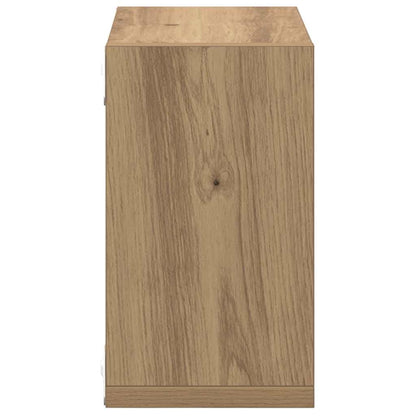 Wandregale mit Regal 2 pcs Eiche handwerklich 26 x 15 x 26 cm