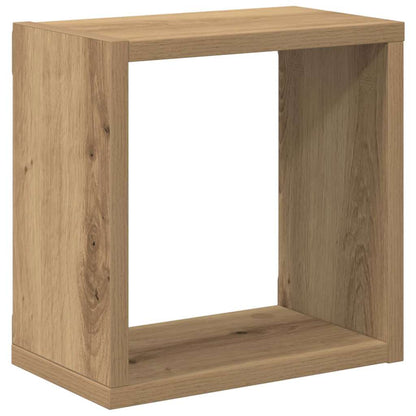 Wandregale 4 pcs Artisan-Eiche 26 x 15 x 26 cm Holzwerkstoff