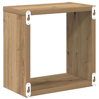 Wandregale 4 pcs Artisan-Eiche 26 x 15 x 26 cm Holzwerkstoff