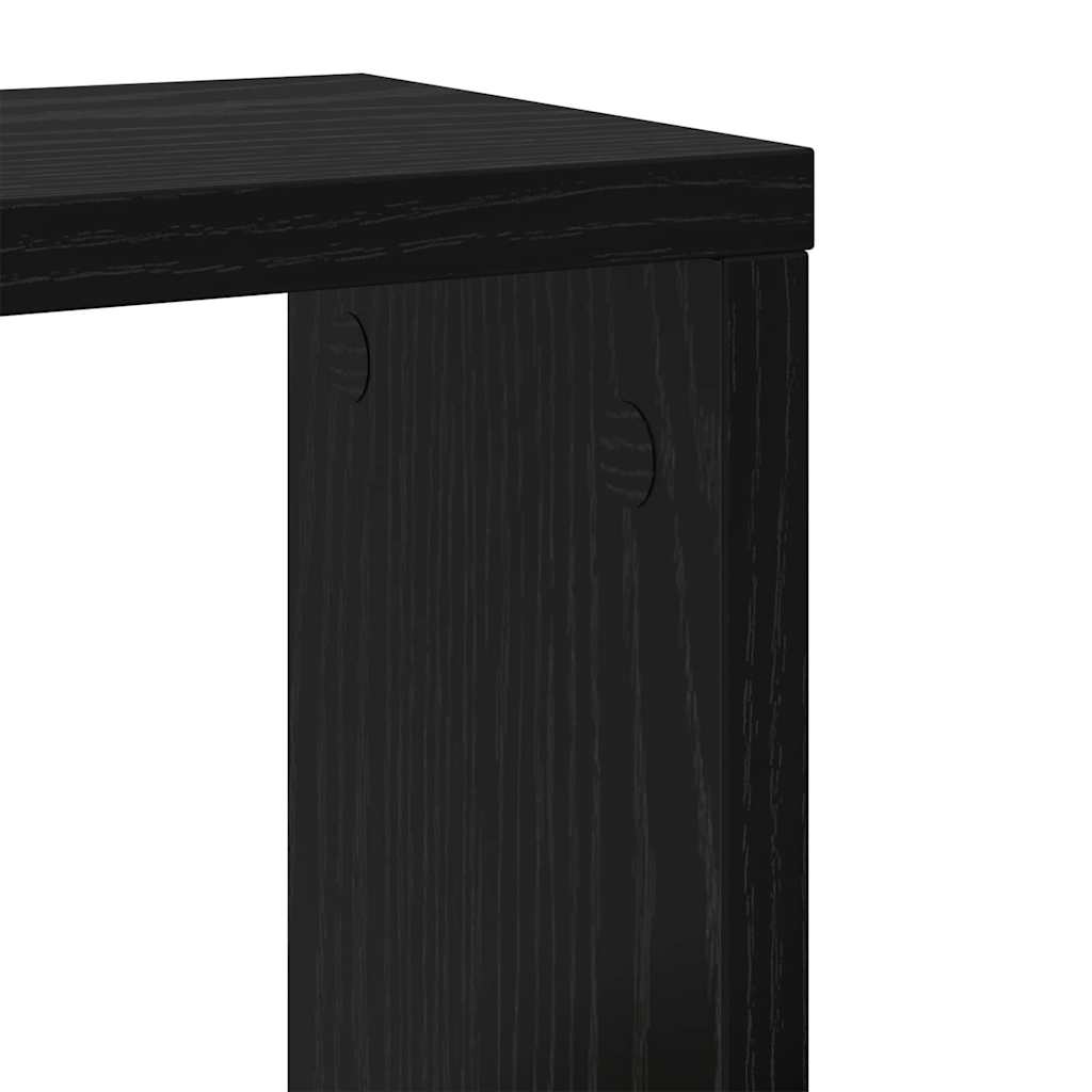 Wandregale 2 pcs Schwarze Eiche 26 x 15 x 26 cm Holzwerkstoff