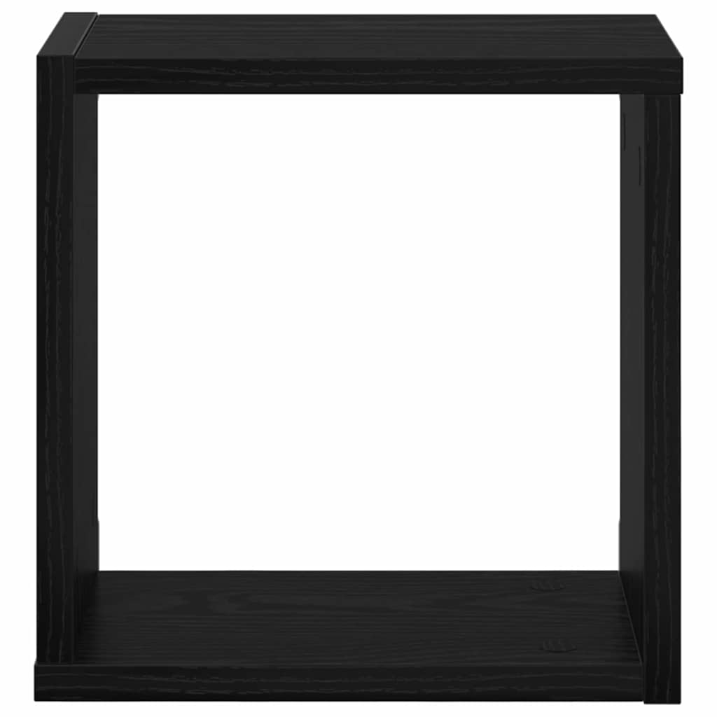 Wandregale 2 pcs Schwarze Eiche 26 x 15 x 26 cm Holzwerkstoff