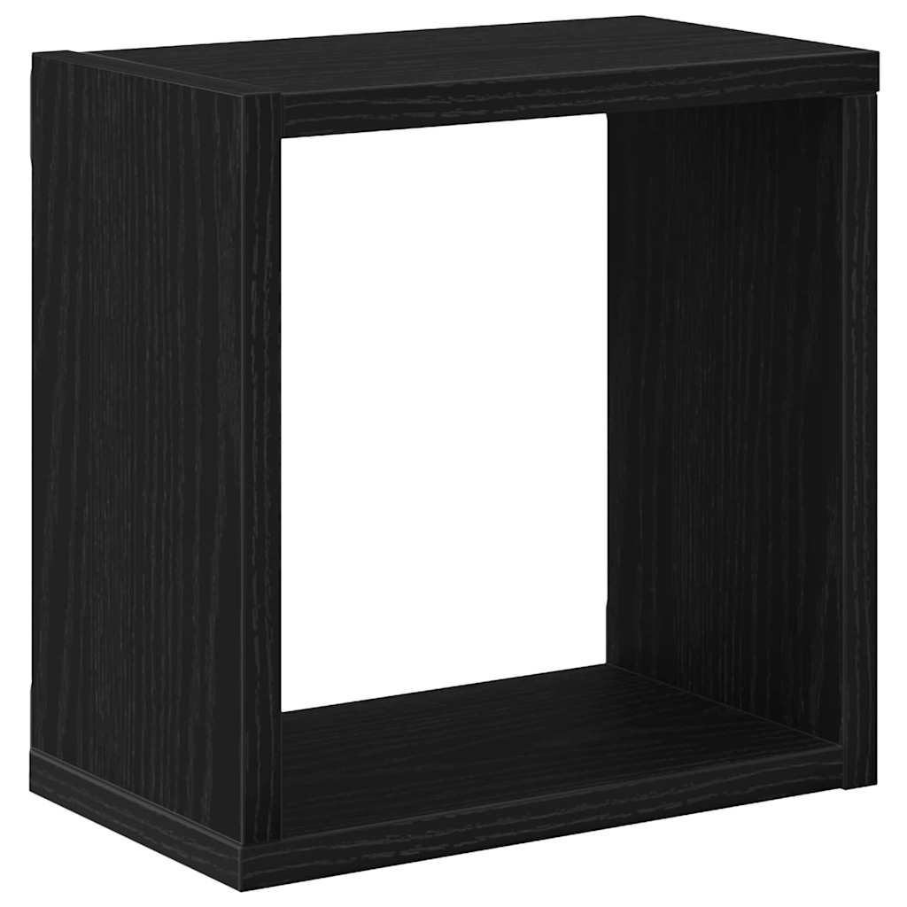Wandregale 4 pcs Schwarz Eiche 26 x 15 x 26 cm Holzwerkstoff