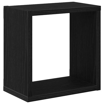 Wandregale 4 pcs Schwarz Eiche 26 x 15 x 26 cm Holzwerkstoff