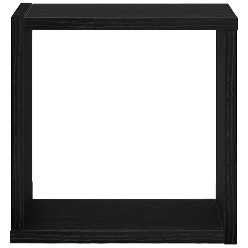 Wandregale 4 pcs Schwarz Eiche 26 x 15 x 26 cm Holzwerkstoff