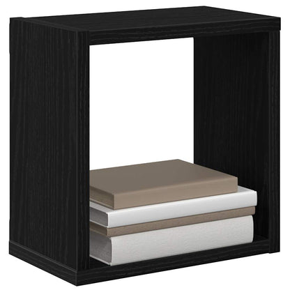 Wandregale 4 pcs Schwarz Eiche 26 x 15 x 26 cm Holzwerkstoff