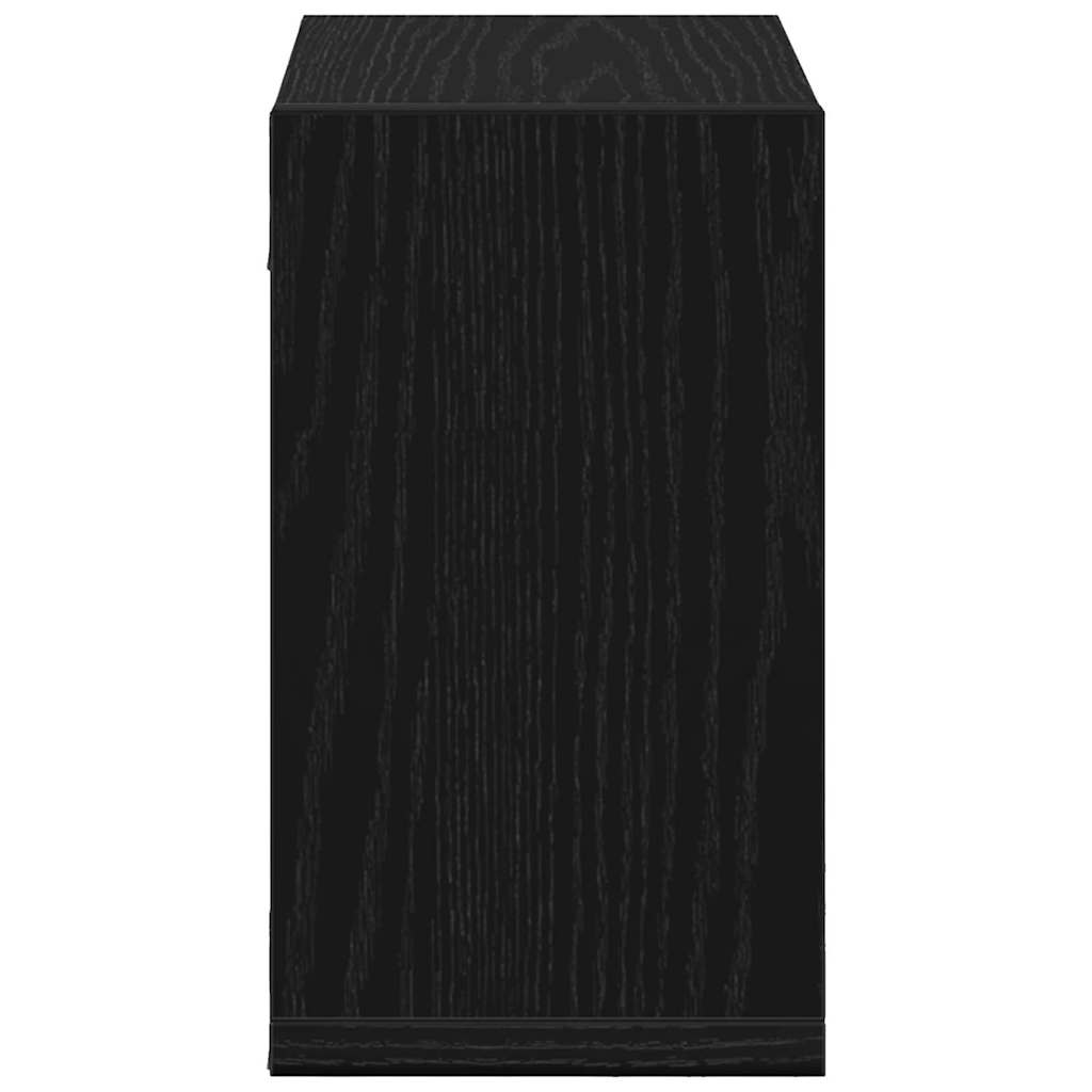 Wandregale 4 pcs Schwarz Eiche 26 x 15 x 26 cm Holzwerkstoff