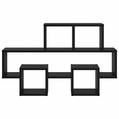 Wandregal Schwarze Eiche 82 x 15 x 51 cm Holzwerkstoff