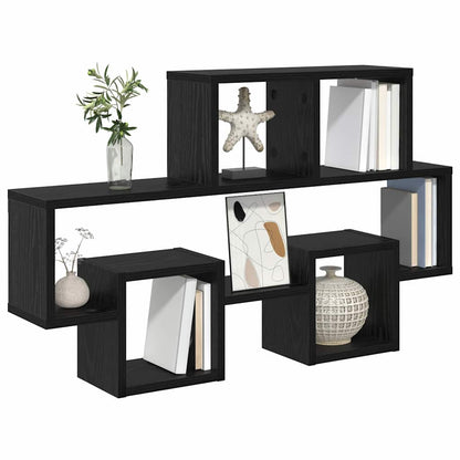 Wandregal Schwarze Eiche 82 x 15 x 51 cm Holzwerkstoff