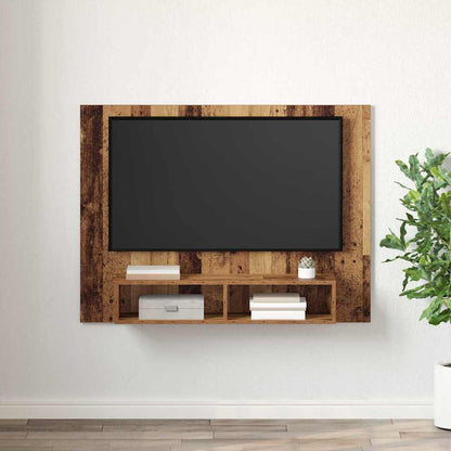 Wand TV Schrank Altholz 120 x 23.5 x 90 cm Holzwerkstoff