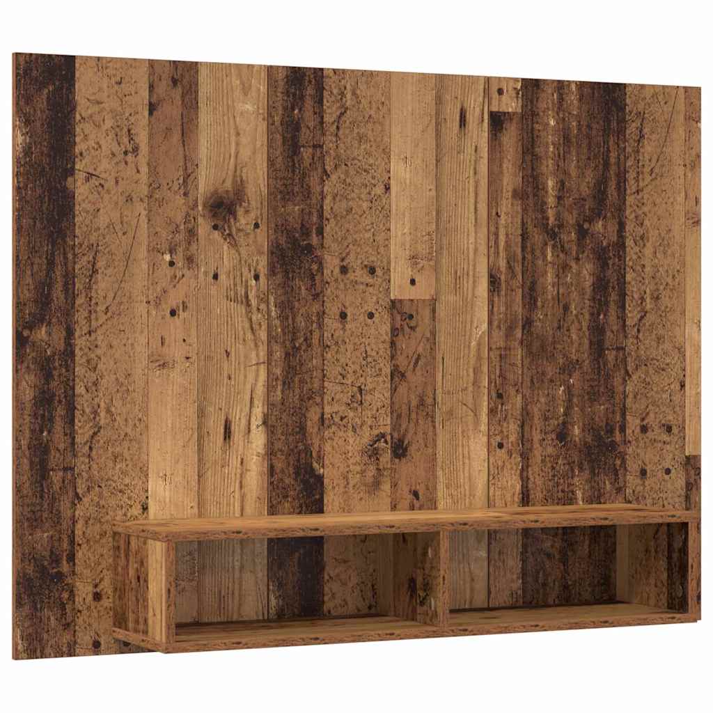Wand TV Schrank Altholz 120 x 23.5 x 90 cm Holzwerkstoff