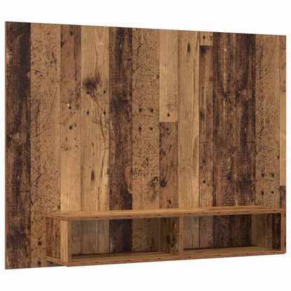 Wand TV Schrank Altholz 120 x 23.5 x 90 cm Holzwerkstoff