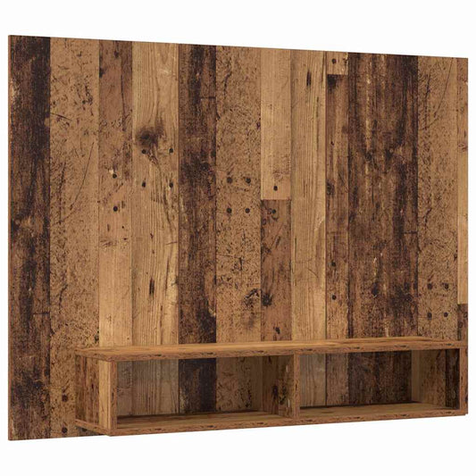 Wand TV Schrank Altholz 120 x 23.5 x 90 cm Holzwerkstoff