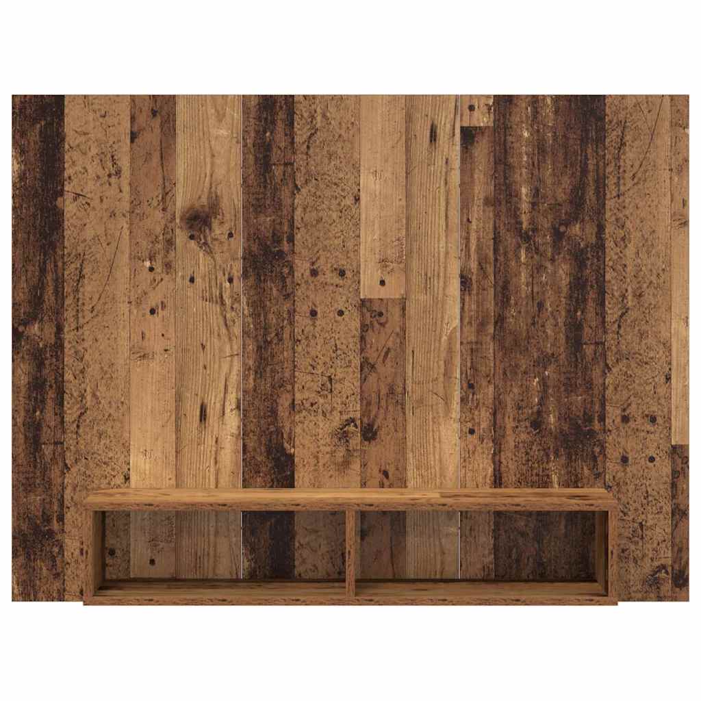 Wand TV Schrank Altholz 120 x 23.5 x 90 cm Holzwerkstoff