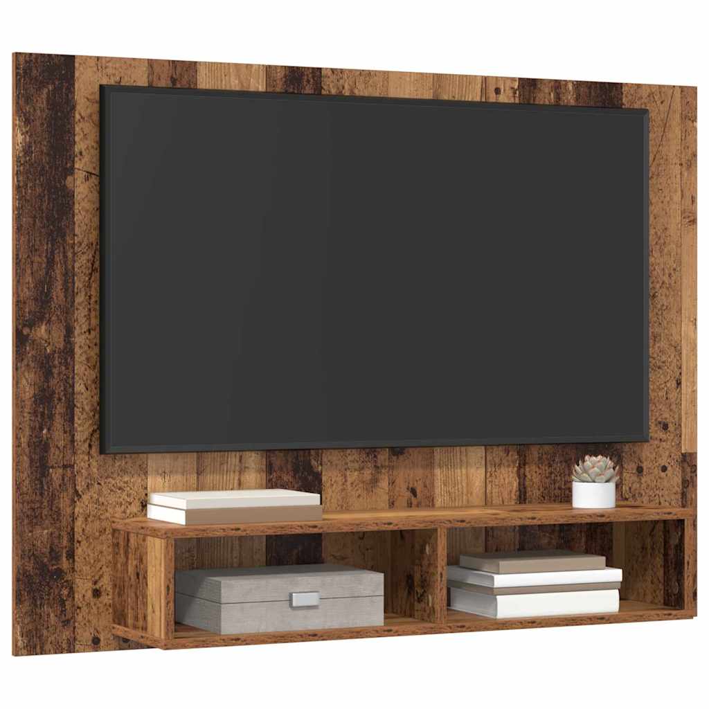 Wand TV Schrank Altholz 120 x 23.5 x 90 cm Holzwerkstoff