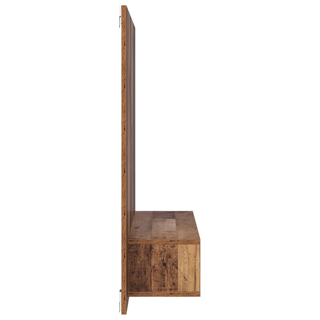 Wand TV Schrank Altholz 120 x 23.5 x 90 cm Holzwerkstoff