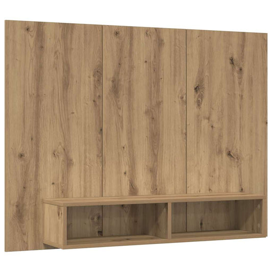 Wand TV Schrank Eiche handwerklich 120 x 23.5 x 90 cm
