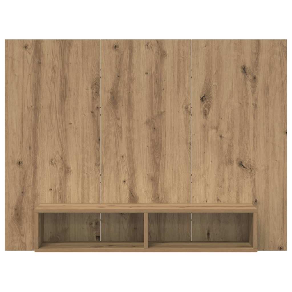 Wand TV Schrank Eiche handwerklich 120 x 23.5 x 90 cm