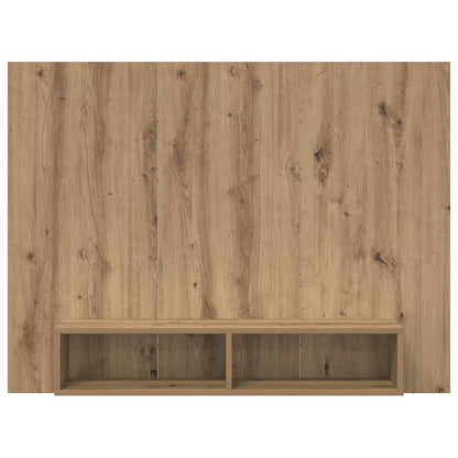 Wand TV Schrank Eiche handwerklich 120 x 23.5 x 90 cm