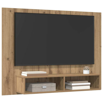 Wand TV Schrank Eiche handwerklich 120 x 23.5 x 90 cm