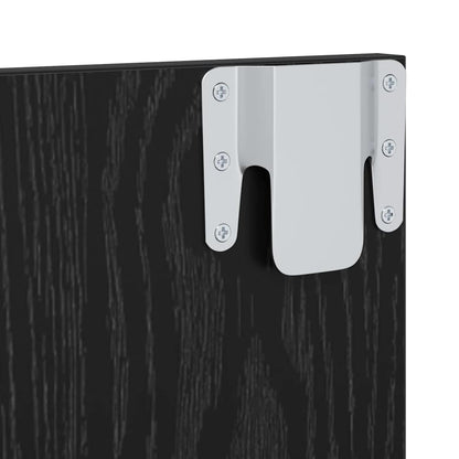 Wand TV Schrank Schwarze Eiche 120 x 23.5 x 90 cm Holzwerkstoff