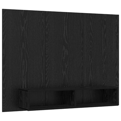 Wand TV Schrank Schwarze Eiche 120 x 23.5 x 90 cm Holzwerkstoff