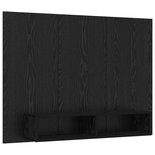 Wand TV Schrank Schwarze Eiche 120 x 23.5 x 90 cm Holzwerkstoff