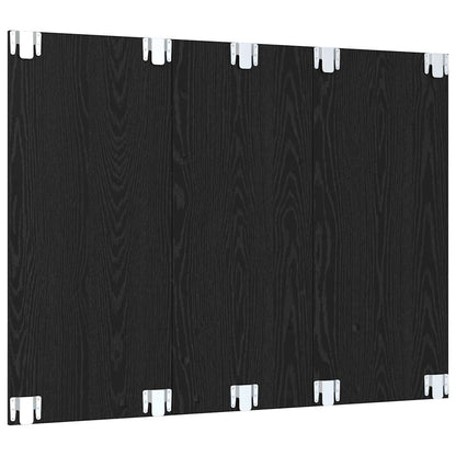 Wand TV Schrank Schwarze Eiche 120 x 23.5 x 90 cm Holzwerkstoff