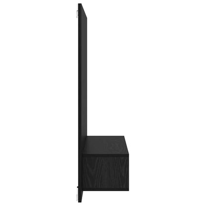 Wand TV Schrank Schwarze Eiche 120 x 23.5 x 90 cm Holzwerkstoff