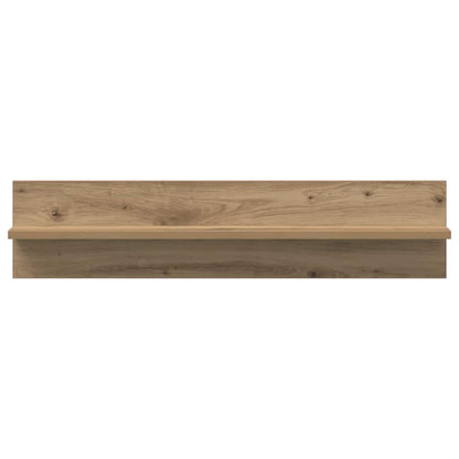 Wandregale mit Regal 2 pcs Eiche handwerklich 80 x 11.5 x 18 cm