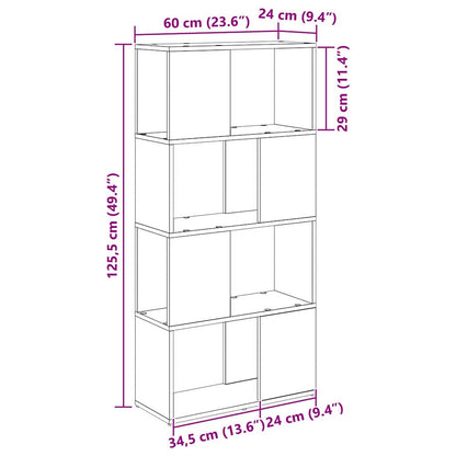 Unterhaltungszentrum Braun 60 x 24 x 124 cm Holzwerkstoff