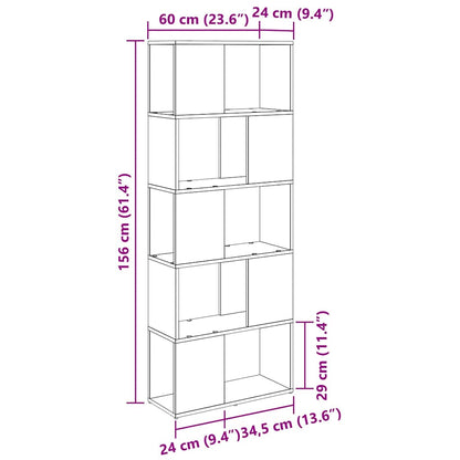 Unterhaltungszentrum Braun 60 x 24 x 155 cm Holzwerkstoff