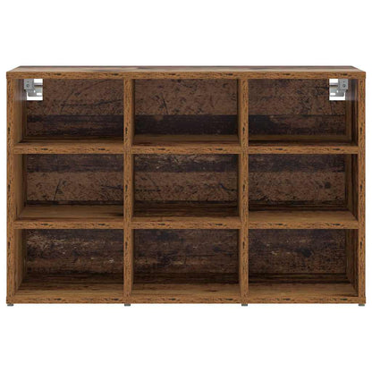 Schuhschrank mit Regal Altholz 77,5 x 30 x 51 cm Holzwerkstoff