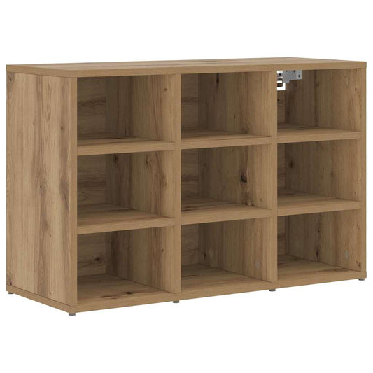 Schuhschrank Eiche handwerklich 77,5 x 30 x 51 cm Holzwerkstoff