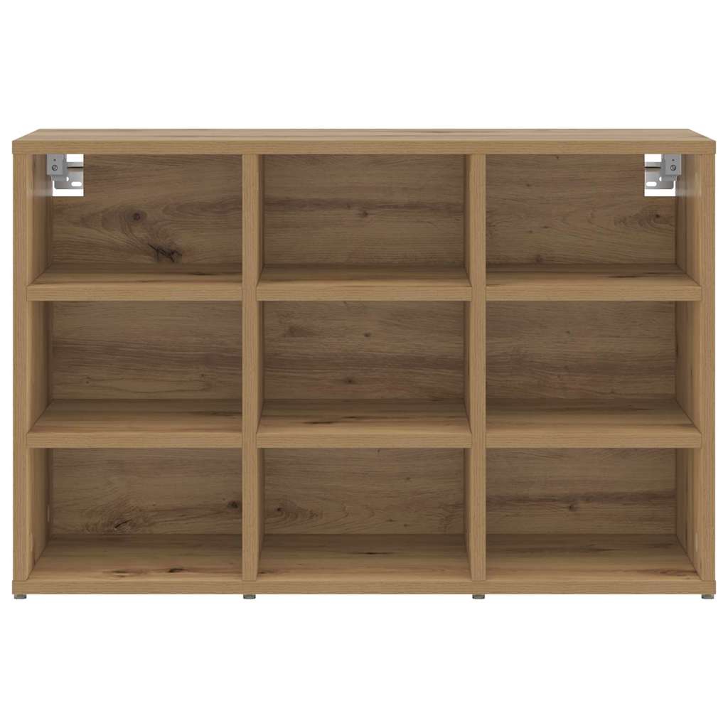 Schuhschrank Eiche handwerklich 77,5 x 30 x 51 cm Holzwerkstoff