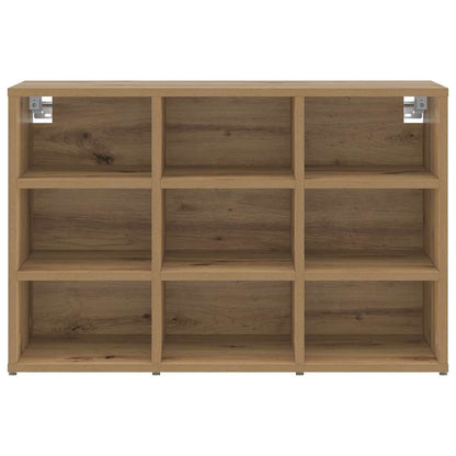 Schuhschrank Eiche handwerklich 77,5 x 30 x 51 cm Holzwerkstoff