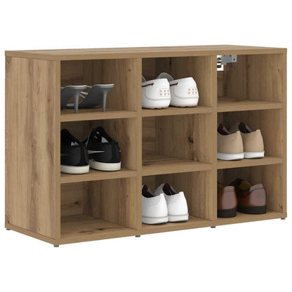 Schuhschrank Eiche handwerklich 77,5 x 30 x 51 cm Holzwerkstoff