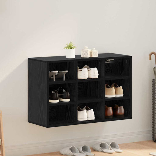 Schuhschrank Schwarze Eiche 77,5 x 30 x 51 cm Holzwerkstoff