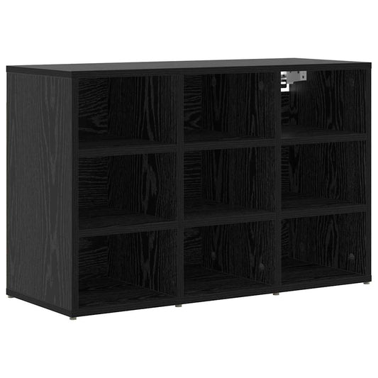 Schuhschrank Schwarze Eiche 77,5 x 30 x 51 cm Holzwerkstoff