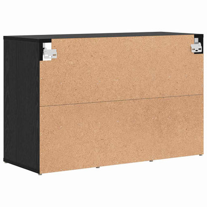Schuhschrank Schwarze Eiche 77,5 x 30 x 51 cm Holzwerkstoff