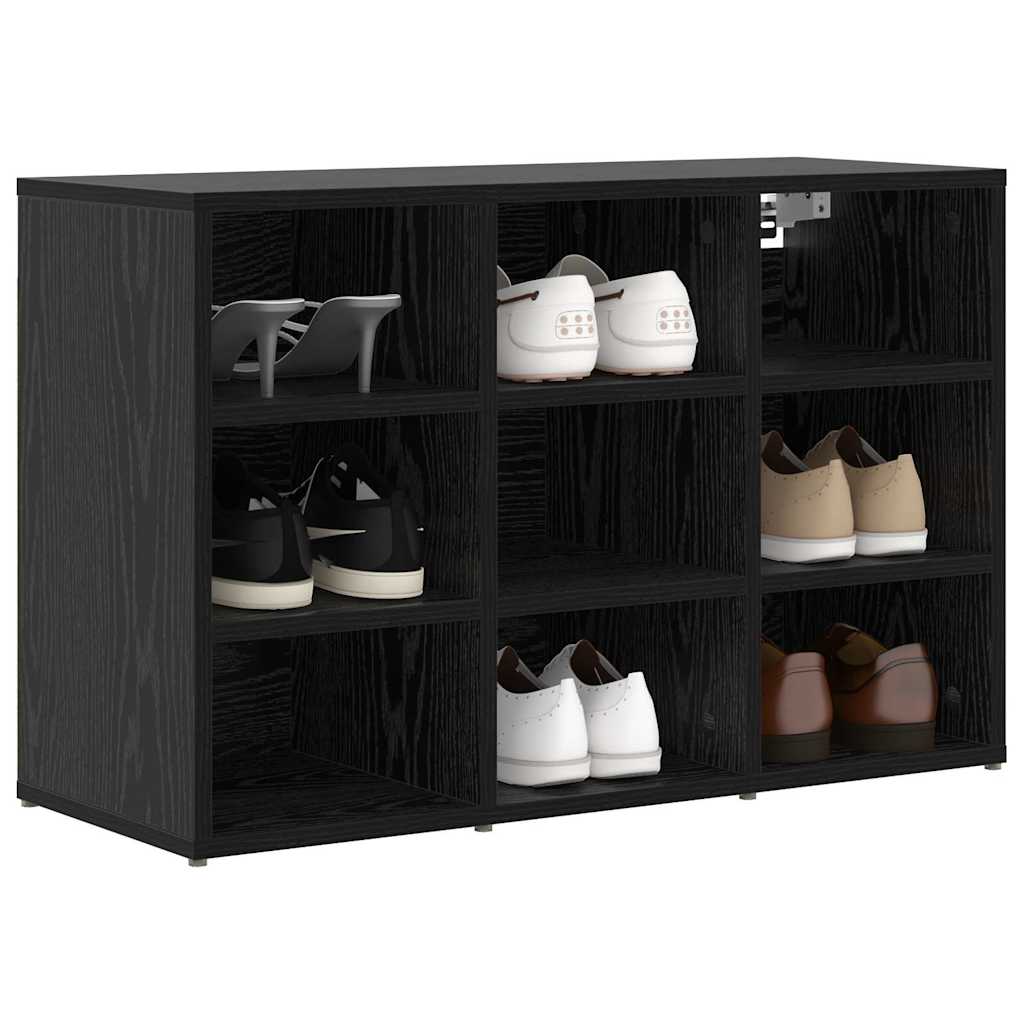 Schuhschrank Schwarze Eiche 77,5 x 30 x 51 cm Holzwerkstoff