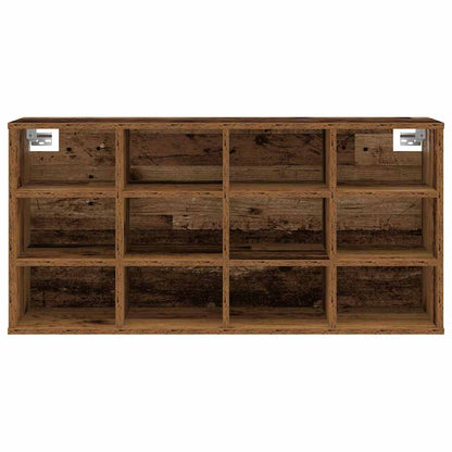 Schuhschrank mit Regal Altholz 103 x 30 x 51 cm Holzwerkstoff